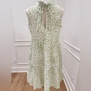 Eva B. Bitzer Cotton Chintsa Beach Dress Leopard Ruffle